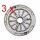 Amica Brennerkörper Set 3 x -große Größe- 9,2 cm 7/4 Somipress S1 SOMI für Gasherd