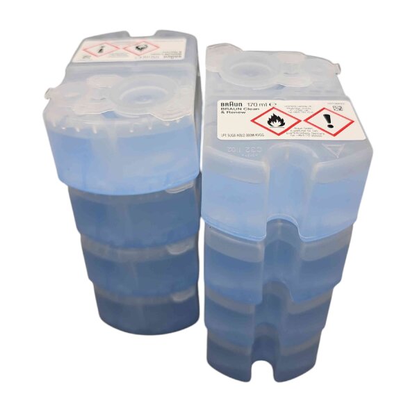 Braun 8 x CCR (6+2-Pack) Reinigungskartusche -neue Variante - Clean&Renew / Clean Charge CC-System