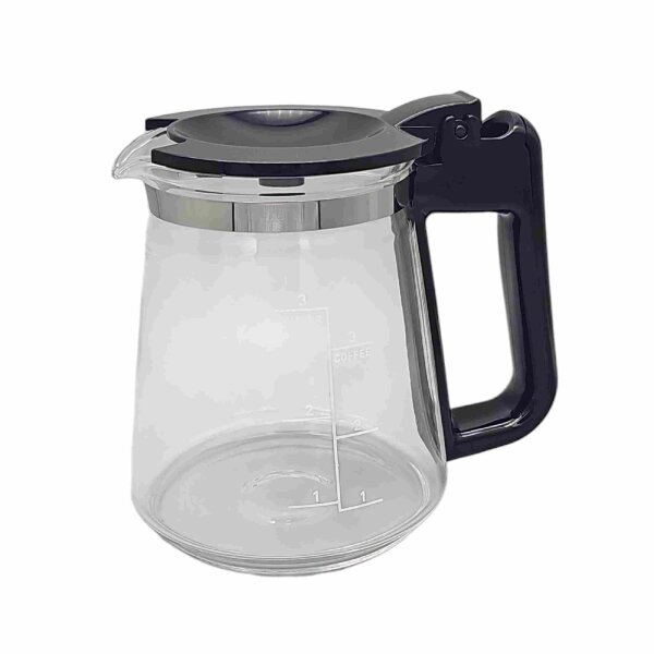 Krups Glaskanne SS-9100055235 Ersatzkanne Glaskrug für Simply Brew KM207D mit Deckel