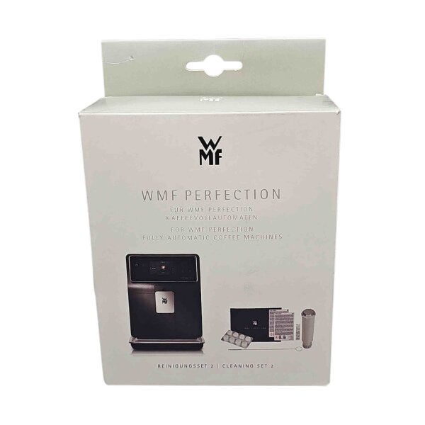 WMF Pflege-Set für die Perfection Kaffeevollautomaten - Wasserfilter + Reinigungstabs + Entkalker + Bürste + Tuch