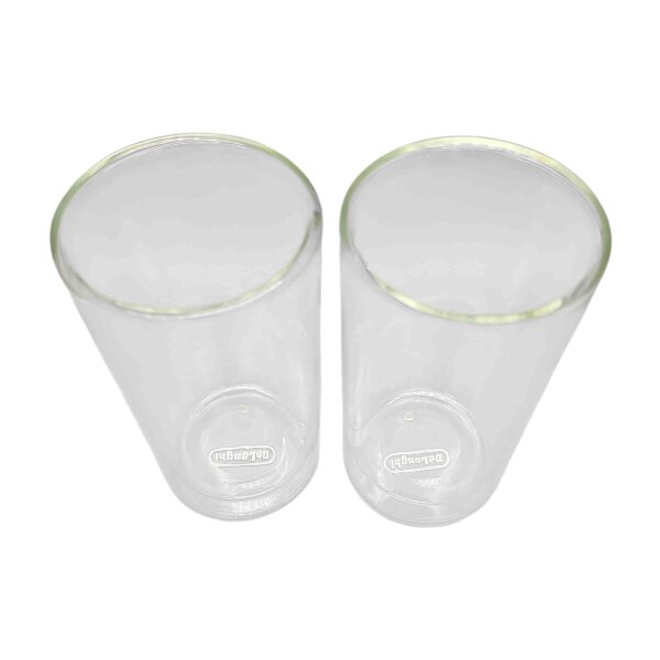 Delonghi Kaffeegläser Cold Brew doppelwandig aus Borosilikatglas 2er Set a 300 ml DLSC325 Kaffeetassen