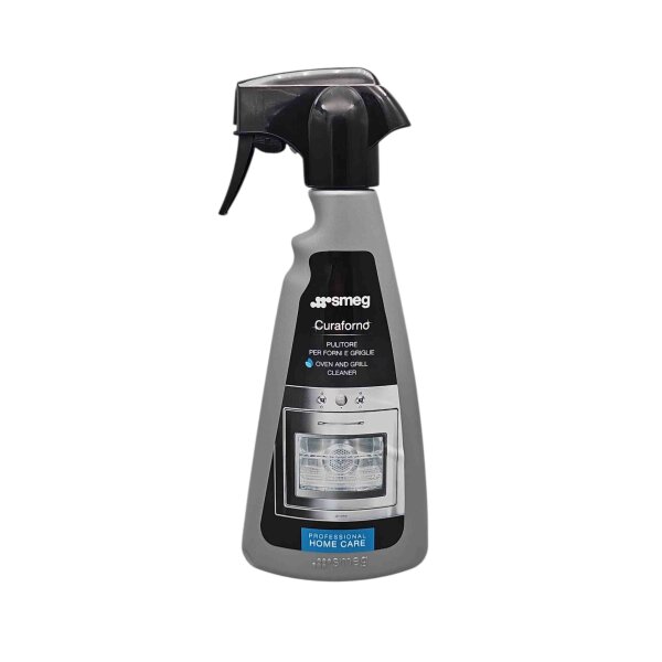 SMEG Reinigungsspray -Curaforno Professional Care- für Backöfen, Grills und Mikrowelle 0,5 Liter Sprühflasche / Spezialreiniger Spray gegen Fett