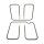 Tefal Heizung / Heizstab - Set oben und unten für OptiGril (+) viele Modelle - GC712D12 GC701D GC702D16 + weitere