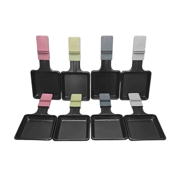 Severin 8er Set - Raclette - Pfännchen 7108048 - 4 x 2 Farben - für RG9640 RG9645