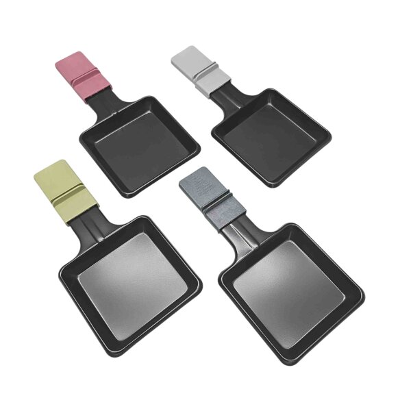 Severin 8er Set - Raclette - Pfännchen 7108048 - 4 x 2 Farben - für RG9640 RG9645