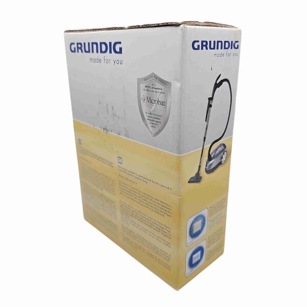 Grundig Microban Hygienebag Staubsaugerbeutel Typ I VCB 98 für Bodyguard Staubsauger VCC9850 - RESTE-