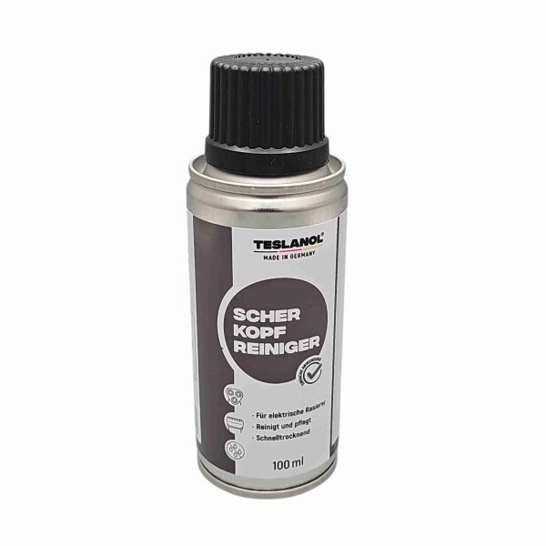 Teslanol Rasierer Reinigungsspray 26050 - für alle Schersysteme geeignet- Scherkopfreiniger Spray 100 ml