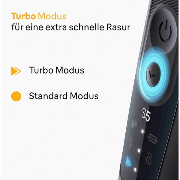 Braun Rasierer Series 5 52-N7200cc - mit Barttrimmeraufsatz - EasyClick - Type 5762 + 4-in-1 Reinigungsstation