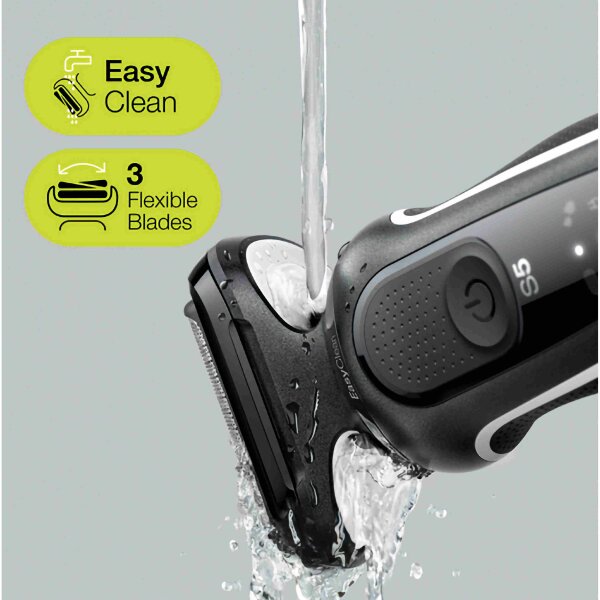 Braun Rasierer Series 5 52-N7200cc - mit Barttrimmeraufsatz - EasyClick - Type 5762 + 4-in-1 Reinigungsstation