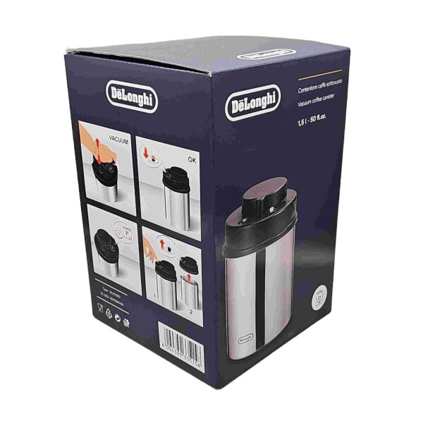 Delonghi -Original- Vacuum Kaffeebehälter DLSC063 Frischhalte - Kaffeedose 500 g