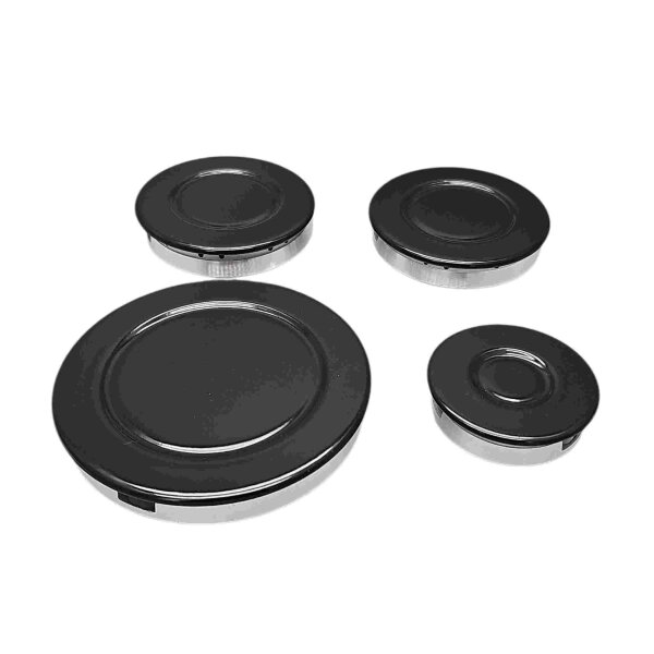 Amica Set - 4 Brennerkörper mit 4 Abdeckungen - 2 mittel, 1 x klein, 1 x groß - Somipress S1 SOMI für Gasherd