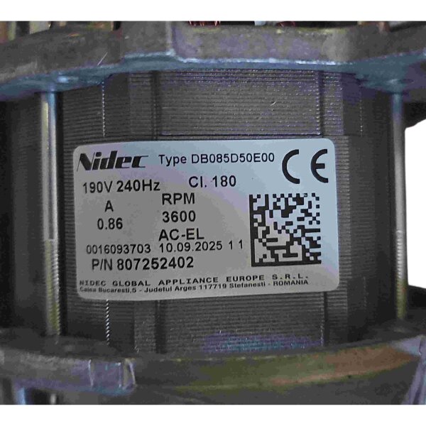 AEG Electrolux Motor Nidec DB085D50E00 für Trockner Wäschetrockner 8588072524024
