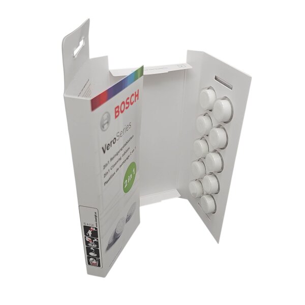 Bosch 2in1 Reinigungstabletten 10 er TCZ8001A a 2,2 Gramm VeroSeries für Kaffeevollautomaten