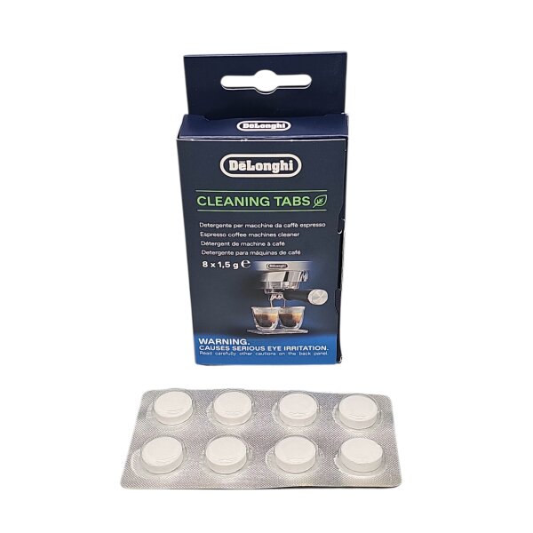 Delonghi Reinigungstabletten Cleaning Tabs - für La Specialista Espressomaschinen DLSC552 8 x 1,5 g