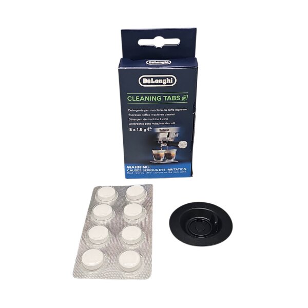 Delonghi Reinigungstabletten + Reinigungsscheibe - für La Specialista Espressomaschinen - im Set -