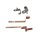 WMF Grillplatte FS-1000050045 Set 1 x oben + 1 x unten für Lono Kontaktgrill 2in1 Type 3200000060 04.1511.0011