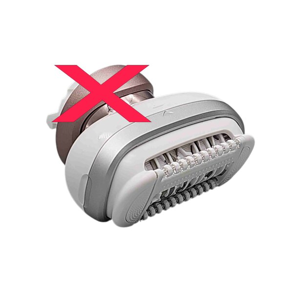 Braun Massagekappe Massagerollen-Aufsatz silber für Epilierkopf Silk-épil 9 Epilierer - laut Beschreibung -