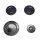 Amica Set Brennerabdeckungen - 2 mittel 1 x klein 1 x groß - Somipress S1 SOMI - Deckel schwarz  für Gasherd