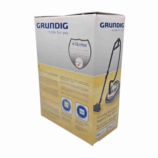 Grundig Microban Hygienebag Staubsaugerbeutel Typ G, VCB 76 - RESTE-