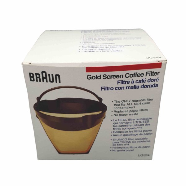 Braun Goldtone Permanent-Filter (Goldfilter) Einsatz UGSF4 (alte Ausführung)