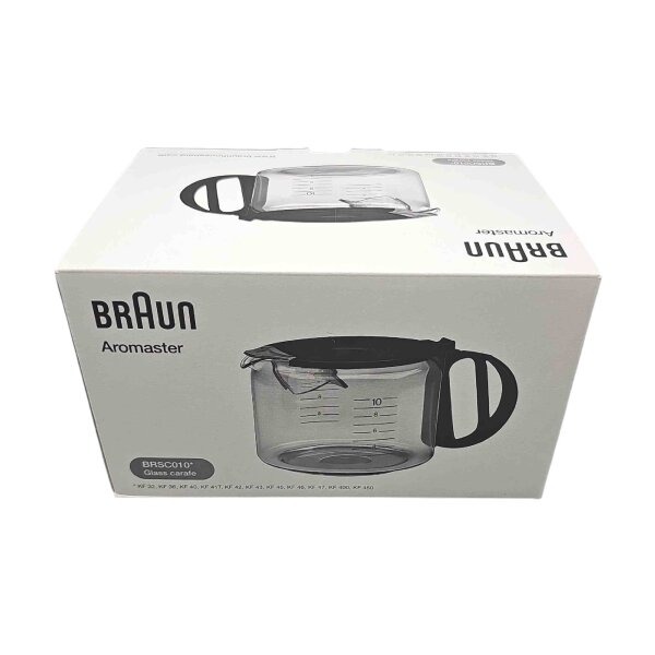 Braun Ersatz Aroma Glaskanne KFK10L z.B. KF47 Aromaster BRSC010