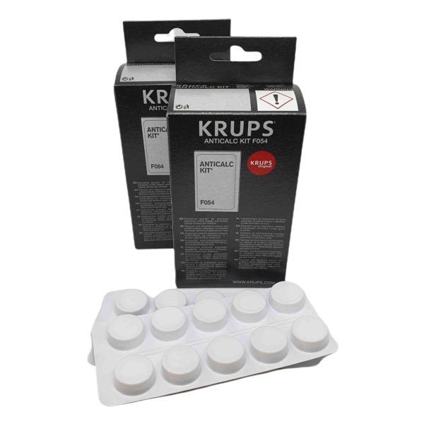 2 x Krups AntiCalk Kit F054, + 20 Reinigungstabletten Universal