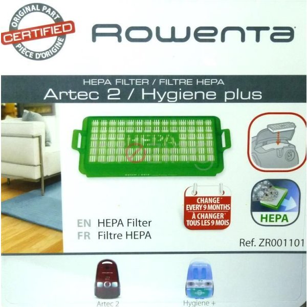 Rowenta Hepafilter ZR001101 zu Artec 2, Hygiene + plus Staubsauger